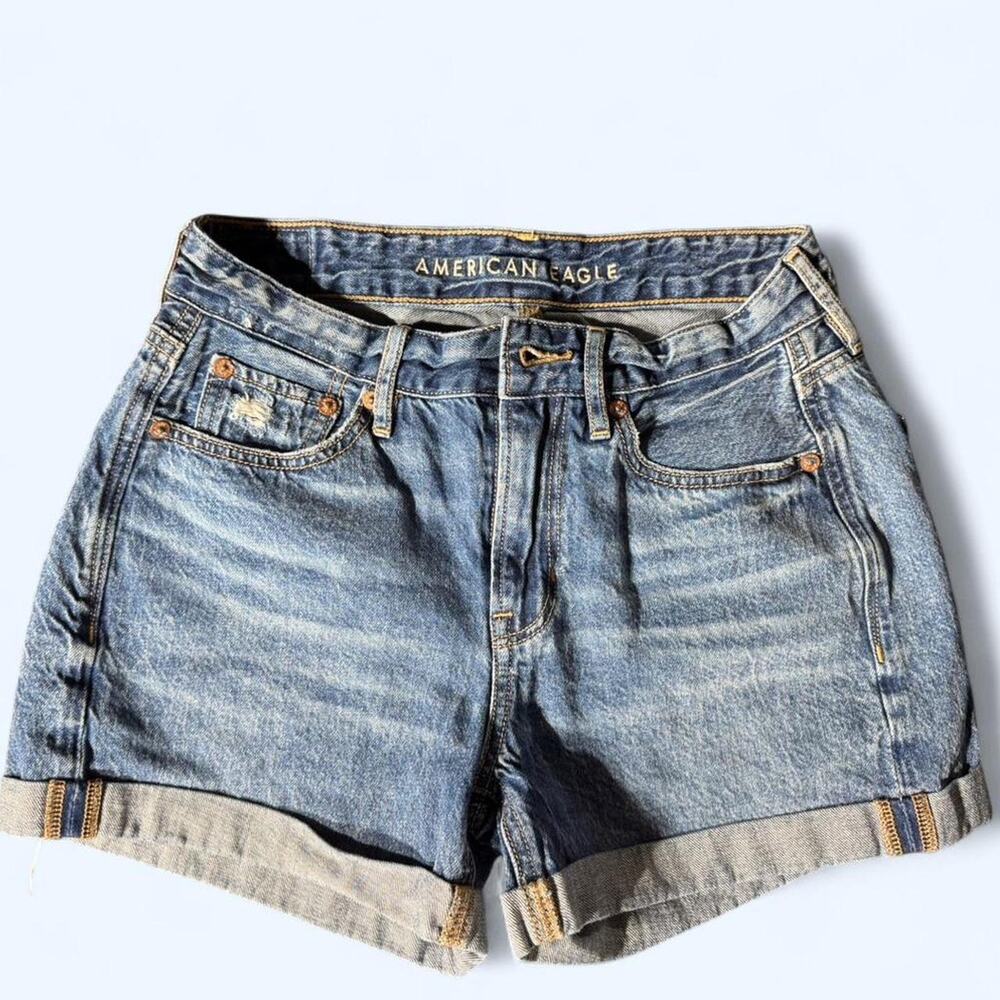 American eagle tomgirl denim shorts